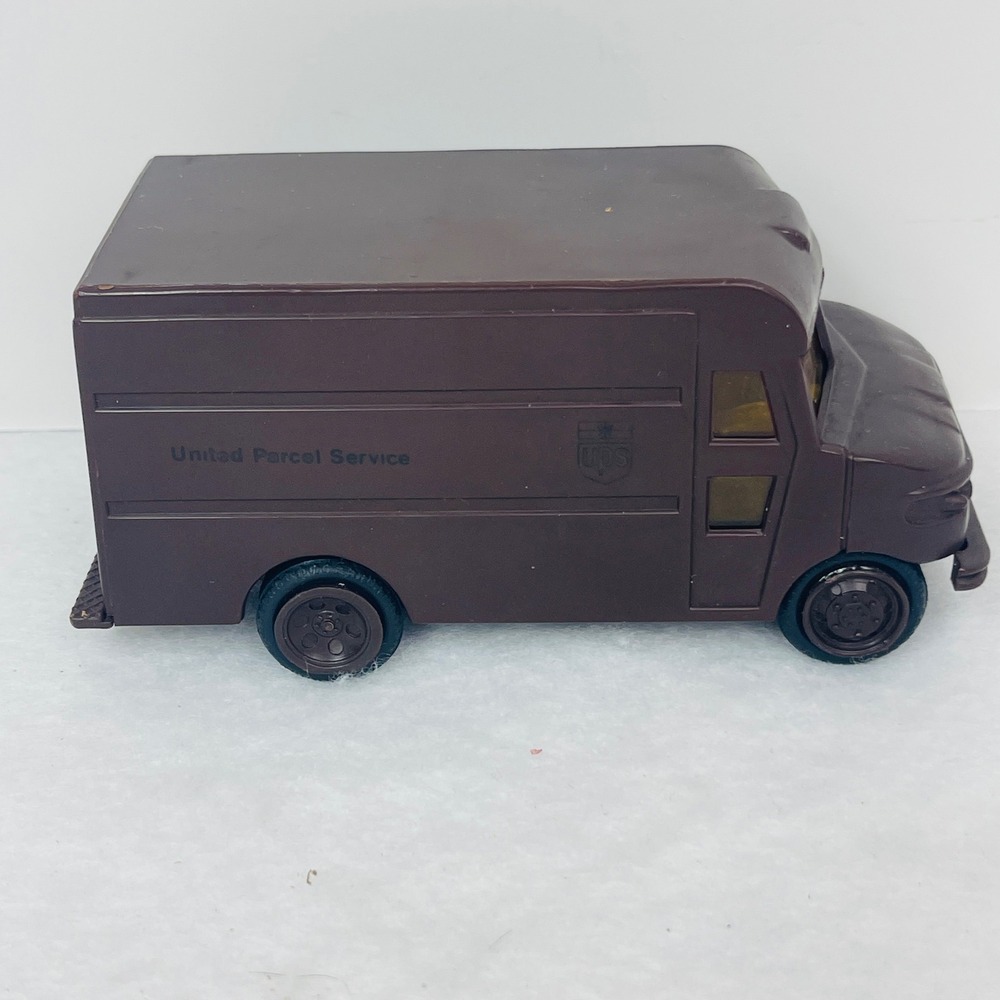 UPS Delivery Truck Toy Brown United Parcel Service Step Van Opening Rear Door